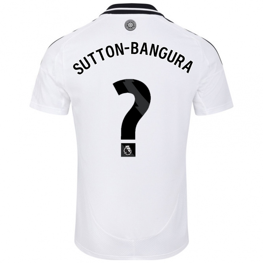 Kinderen William Sutton-Bangura #0 Wit Thuisshirt Thuistenue 2024/25 T-Shirt