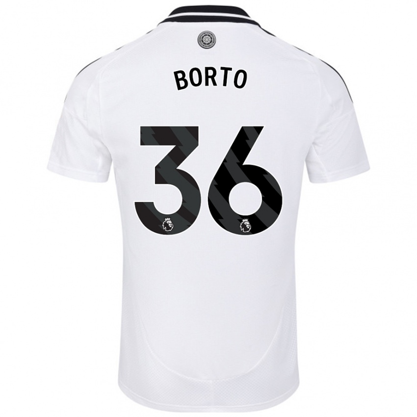 Kinderen Alex Borto #36 Wit Thuisshirt Thuistenue 2024/25 T-Shirt