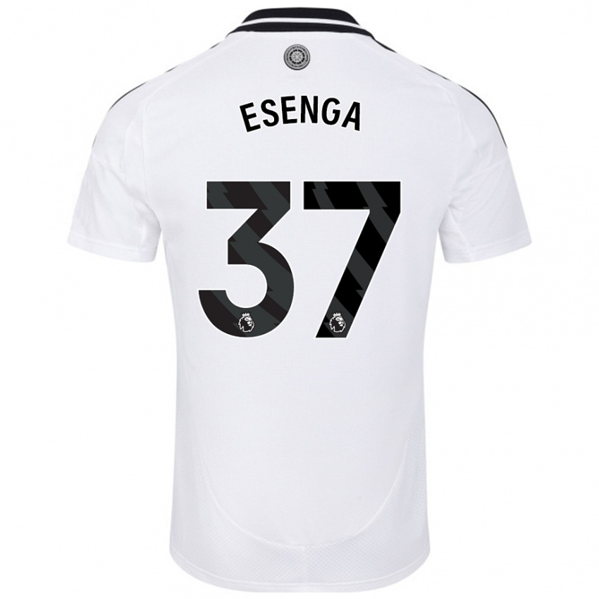 Kinderen Jonathan Esenga #37 Wit Thuisshirt Thuistenue 2024/25 T-Shirt