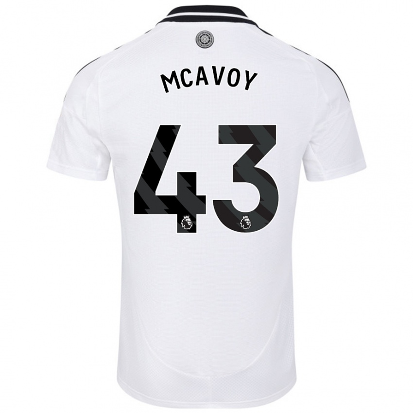 Kinderen Connor Mcavoy #43 Wit Thuisshirt Thuistenue 2024/25 T-Shirt