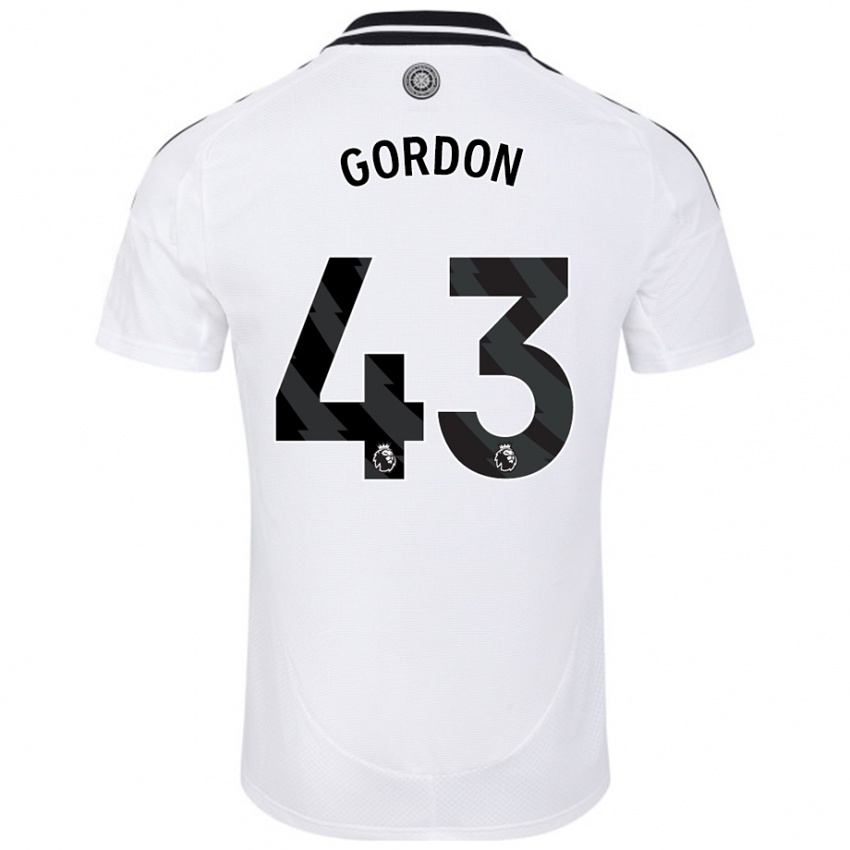 Kinderen Lemar Gordon #43 Wit Thuisshirt Thuistenue 2024/25 T-Shirt