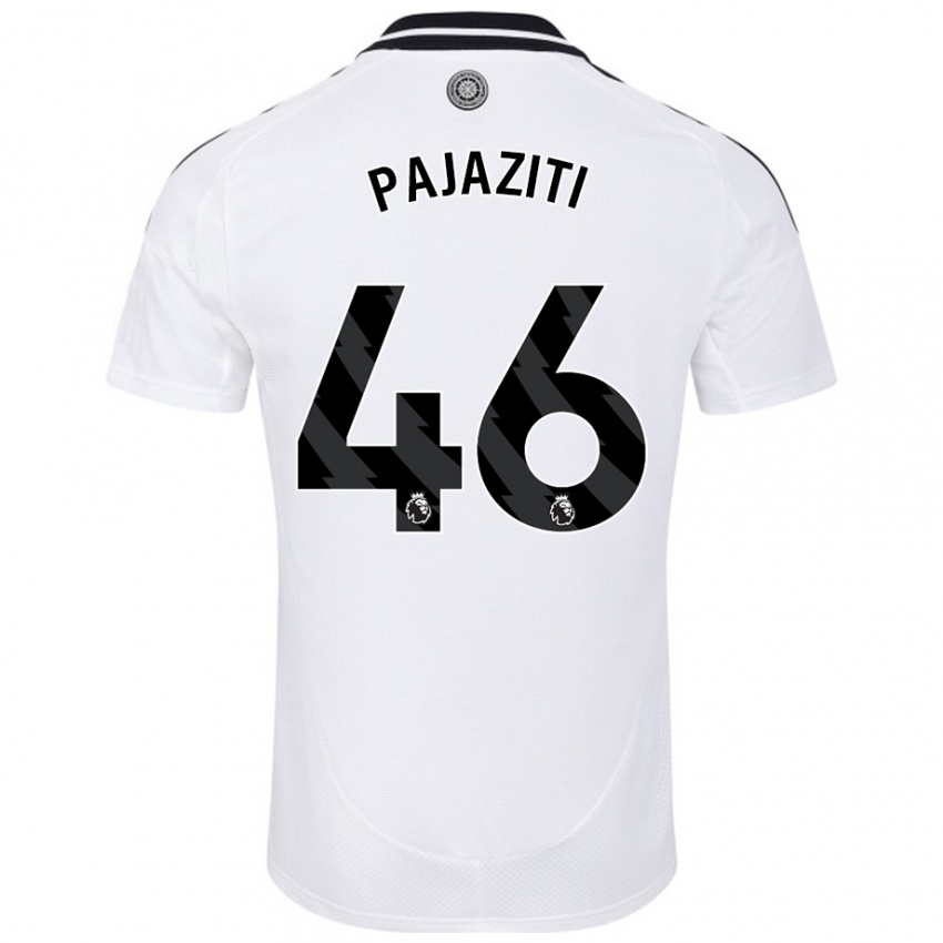 Kinderen Adrion Pajaziti #46 Wit Thuisshirt Thuistenue 2024/25 T-Shirt