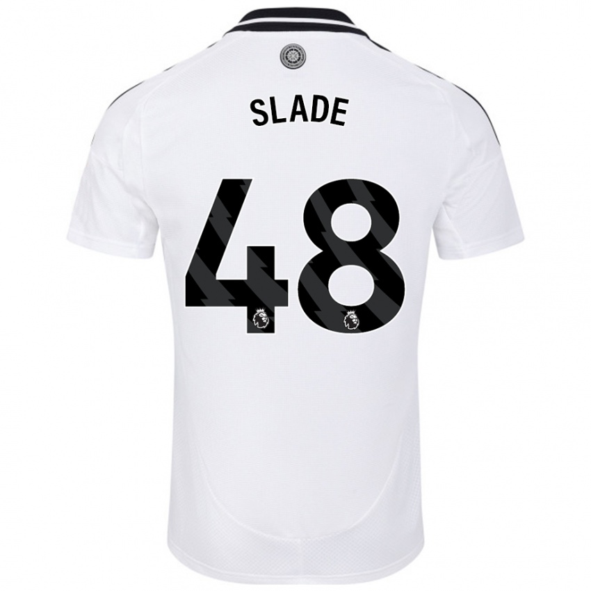 Kinderen Bradley Slade #48 Wit Thuisshirt Thuistenue 2024/25 T-Shirt