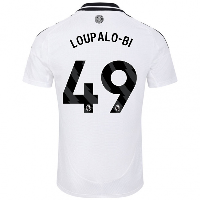 Kinderen Aaron Loupalo-Bi #49 Wit Thuisshirt Thuistenue 2024/25 T-Shirt