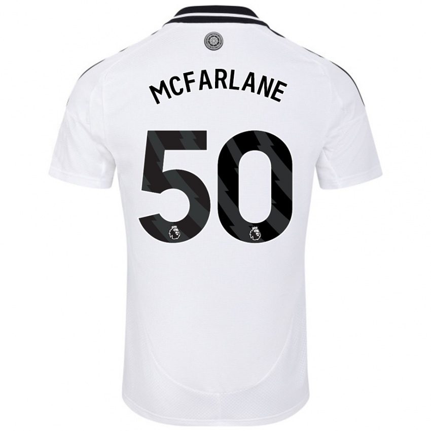 Kinderen Callum Mcfarlane #50 Wit Thuisshirt Thuistenue 2024/25 T-Shirt