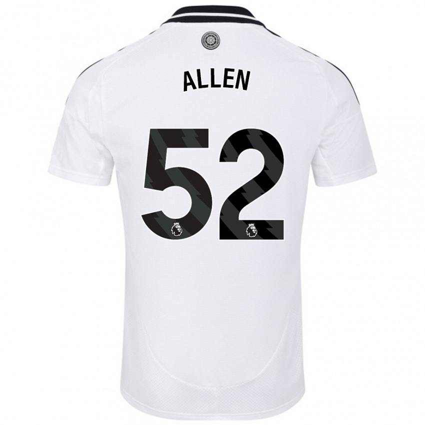 Kinderen Michael Allen #52 Wit Thuisshirt Thuistenue 2024/25 T-Shirt