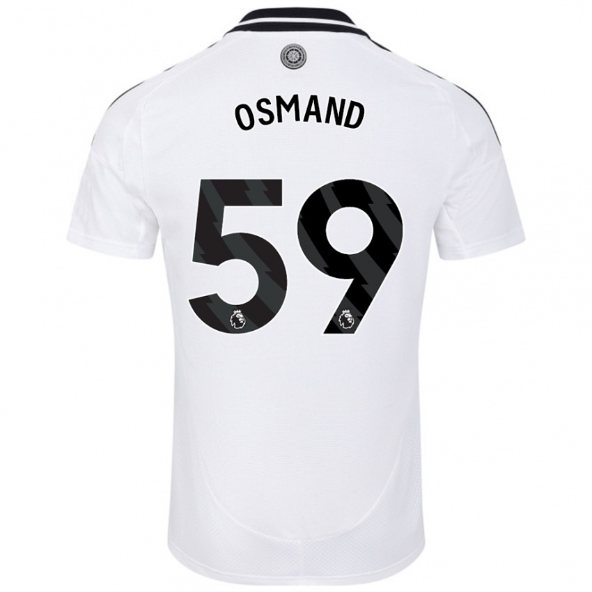 Kinderen Callum Osmand #59 Wit Thuisshirt Thuistenue 2024/25 T-Shirt