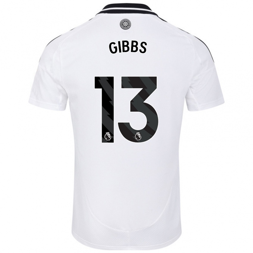 Kinderen Frankie Gibbs #13 Wit Thuisshirt Thuistenue 2024/25 T-Shirt