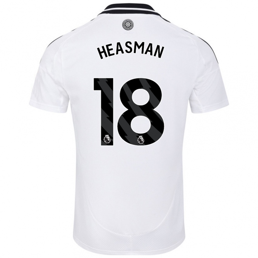 Kinderen Georgia Heasman #18 Wit Thuisshirt Thuistenue 2024/25 T-Shirt