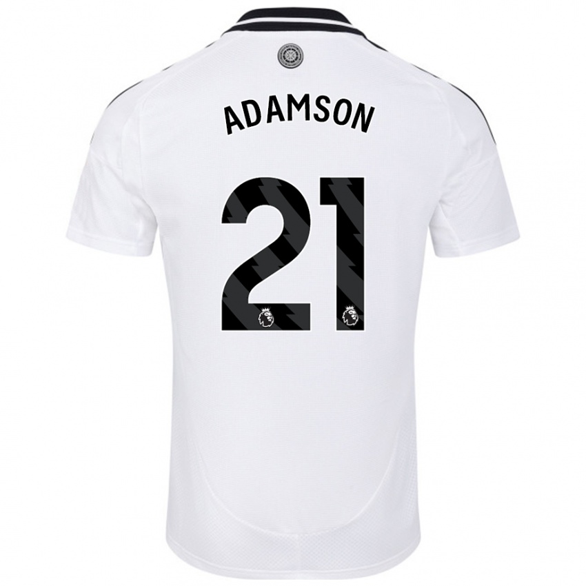 Kinderen Sasha Adamson #21 Wit Thuisshirt Thuistenue 2024/25 T-Shirt