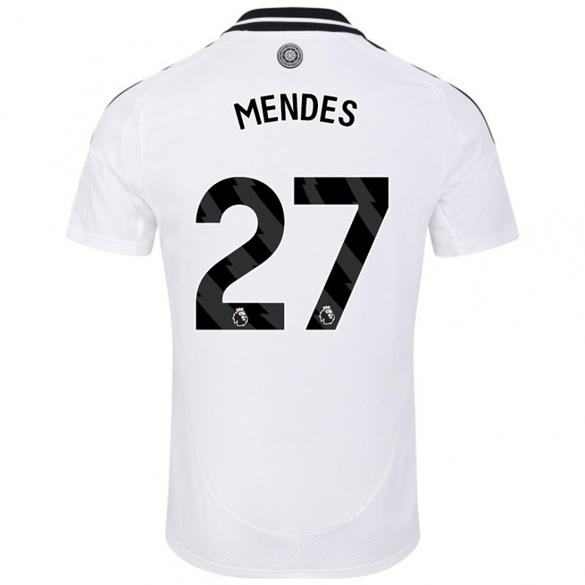 Kinderen Megalie Mendes #27 Wit Thuisshirt Thuistenue 2024/25 T-Shirt