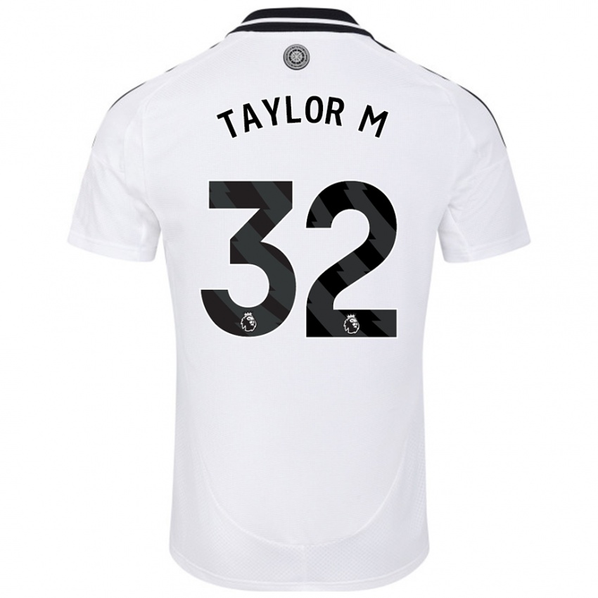 Kinderen Belle Taylor-M #32 Wit Thuisshirt Thuistenue 2024/25 T-Shirt