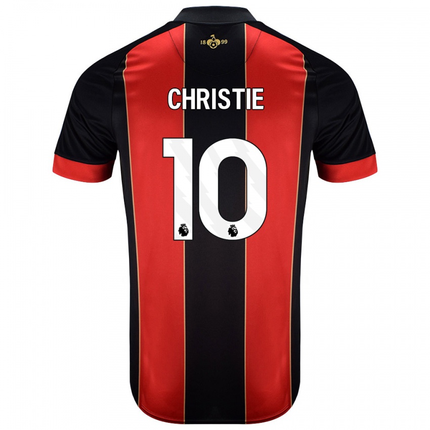 Kinderen Ryan Christie #10 Rood Zwart Thuisshirt Thuistenue 2024/25 T-Shirt