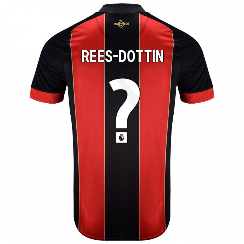 Kinderen Remy Rees-Dottin #0 Rood Zwart Thuisshirt Thuistenue 2024/25 T-Shirt