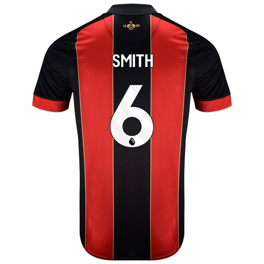 Kinderen Maisy Smith #6 Rood Zwart Thuisshirt Thuistenue 2024/25 T-Shirt