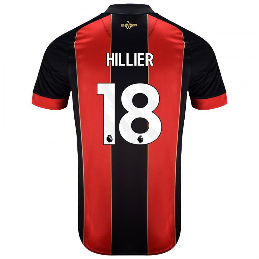 Kinderen Gemma Hillier #18 Rood Zwart Thuisshirt Thuistenue 2024/25 T-Shirt