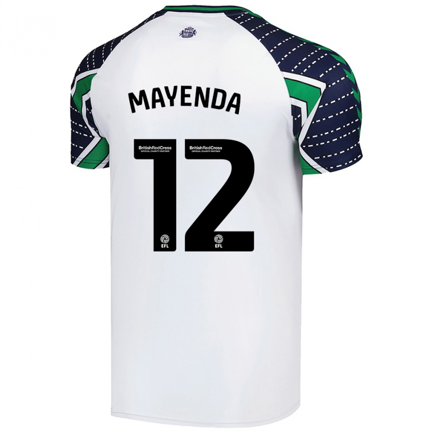 Kinderen Eliezer Mayenda #12 Wit Uitshirt Uittenue 2024/25 T-Shirt