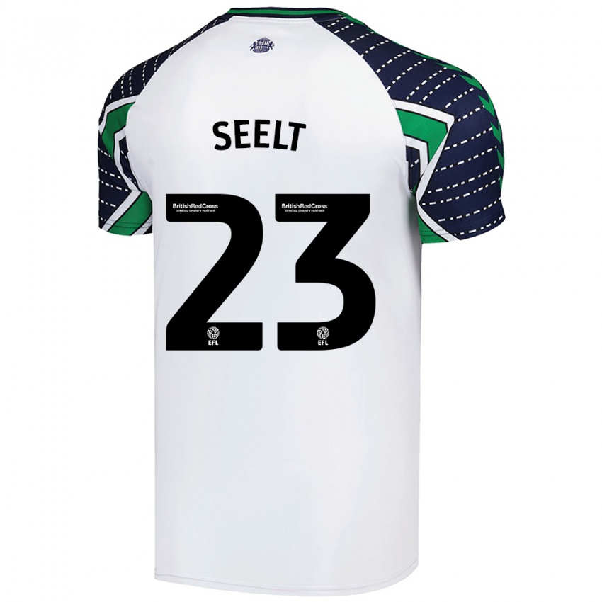 Kinderen Jenson Seelt #23 Wit Uitshirt Uittenue 2024/25 T-Shirt