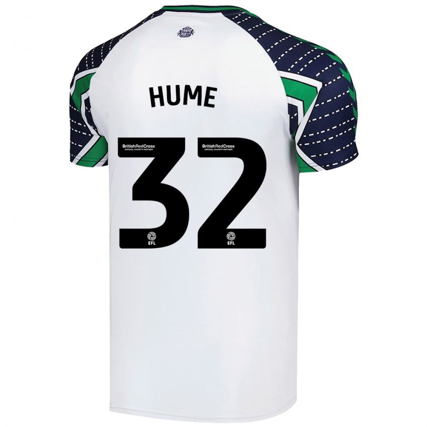 Kinderen Trai Hume #32 Wit Uitshirt Uittenue 2024/25 T-Shirt