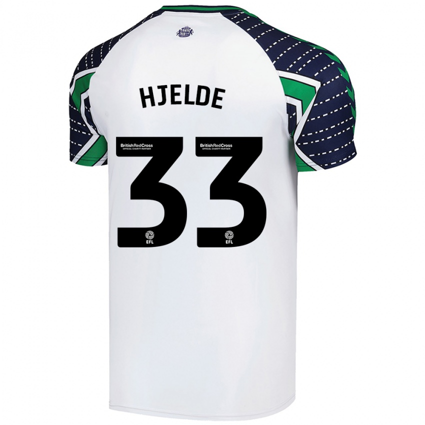 Kinderen Leo Fuhr Hjelde #33 Wit Uitshirt Uittenue 2024/25 T-Shirt