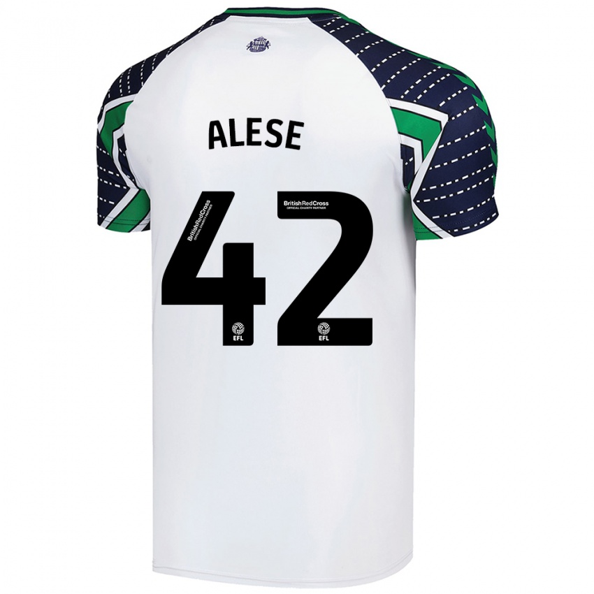 Kinderen Aji Alese #42 Wit Uitshirt Uittenue 2024/25 T-Shirt