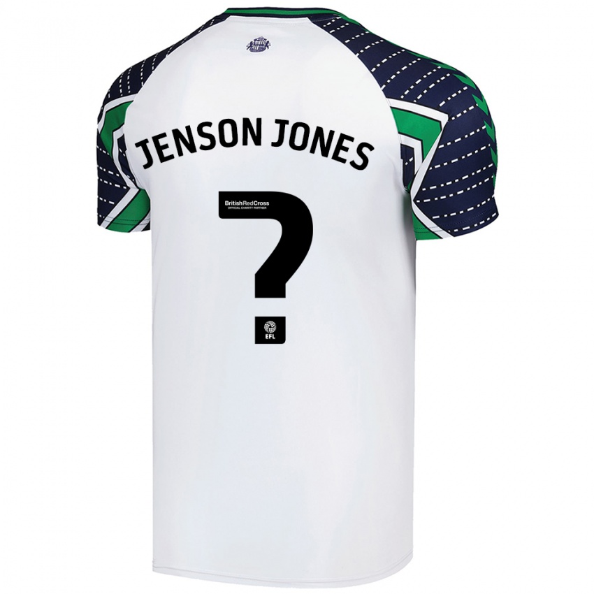 Kinderen Jenson Jones #0 Wit Uitshirt Uittenue 2024/25 T-Shirt