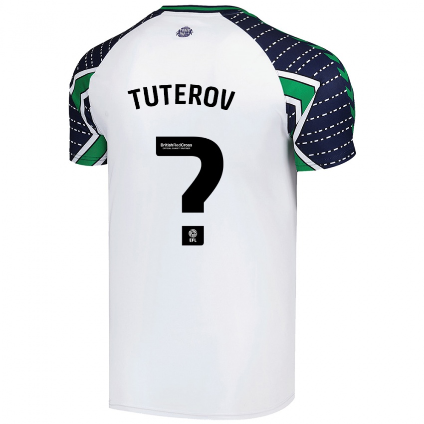 Kinderen Timur Tuterov #0 Wit Uitshirt Uittenue 2024/25 T-Shirt