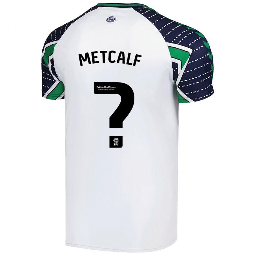 Kinderen Ben Metcalf #0 Wit Uitshirt Uittenue 2024/25 T-Shirt