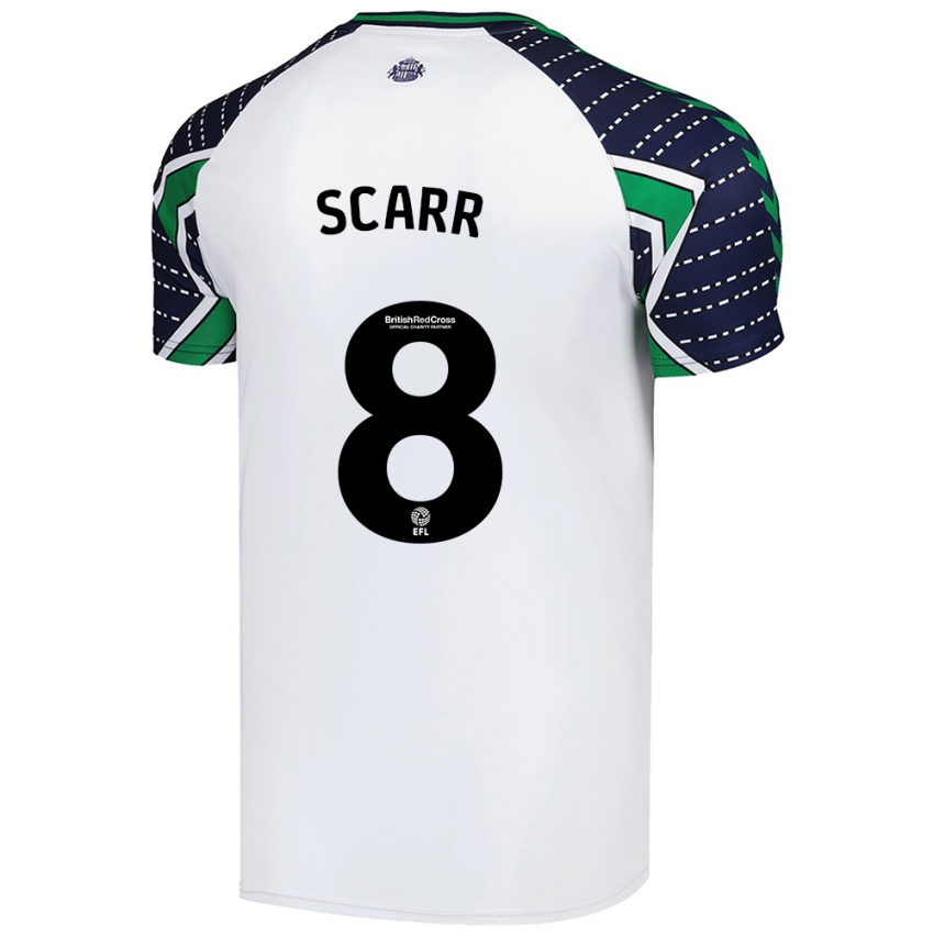 Kinderen Emily Scarr #8 Wit Uitshirt Uittenue 2024/25 T-Shirt