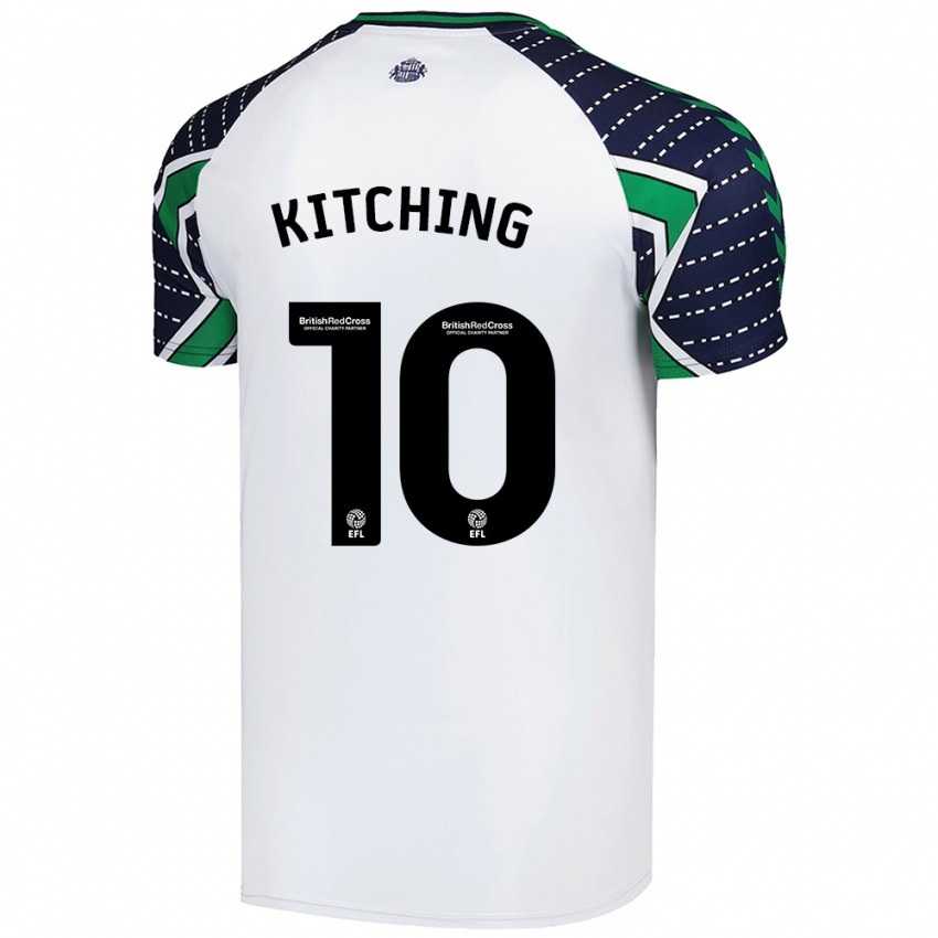 Kinderen Katie Kitching #10 Wit Uitshirt Uittenue 2024/25 T-Shirt