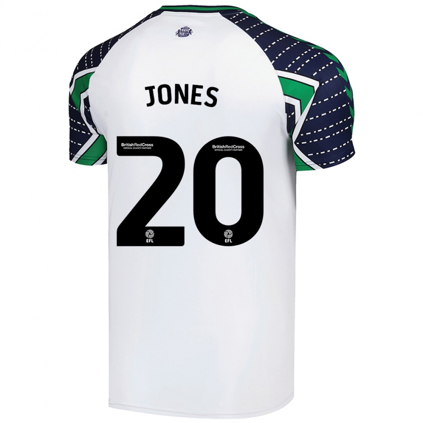 Kinderen Ellen Jones #20 Wit Uitshirt Uittenue 2024/25 T-Shirt