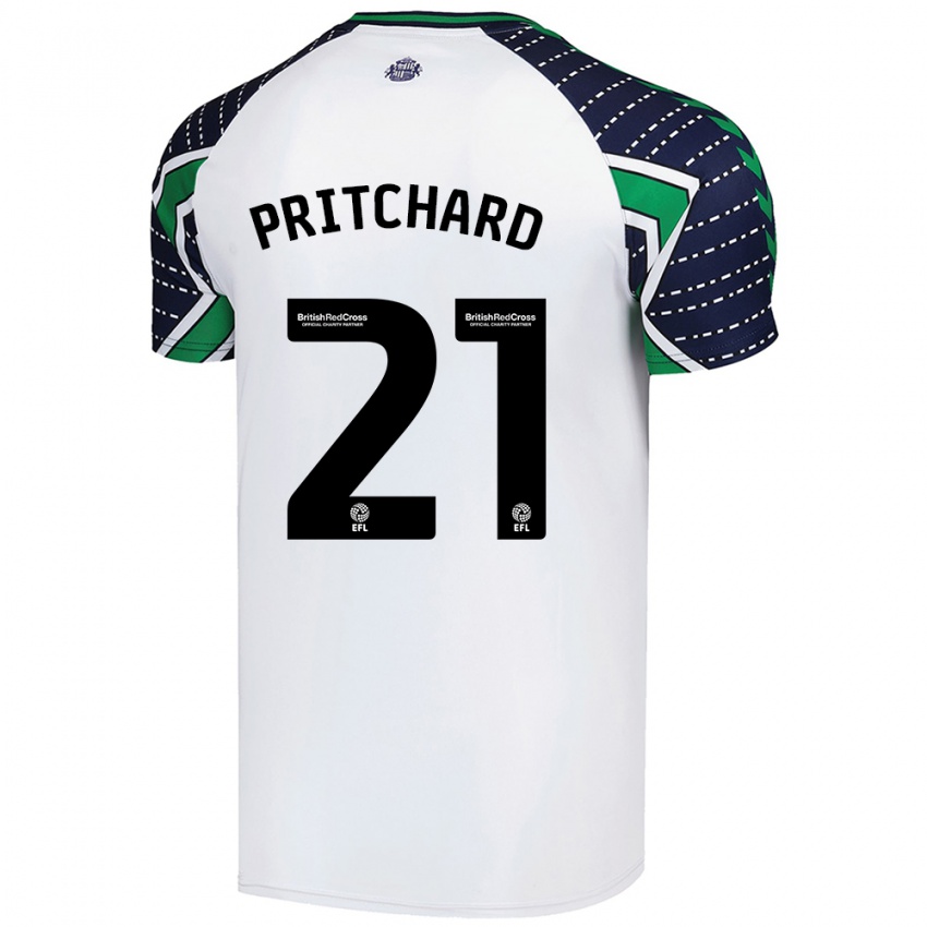 Kinderen Alex Pritchard #21 Wit Uitshirt Uittenue 2024/25 T-Shirt