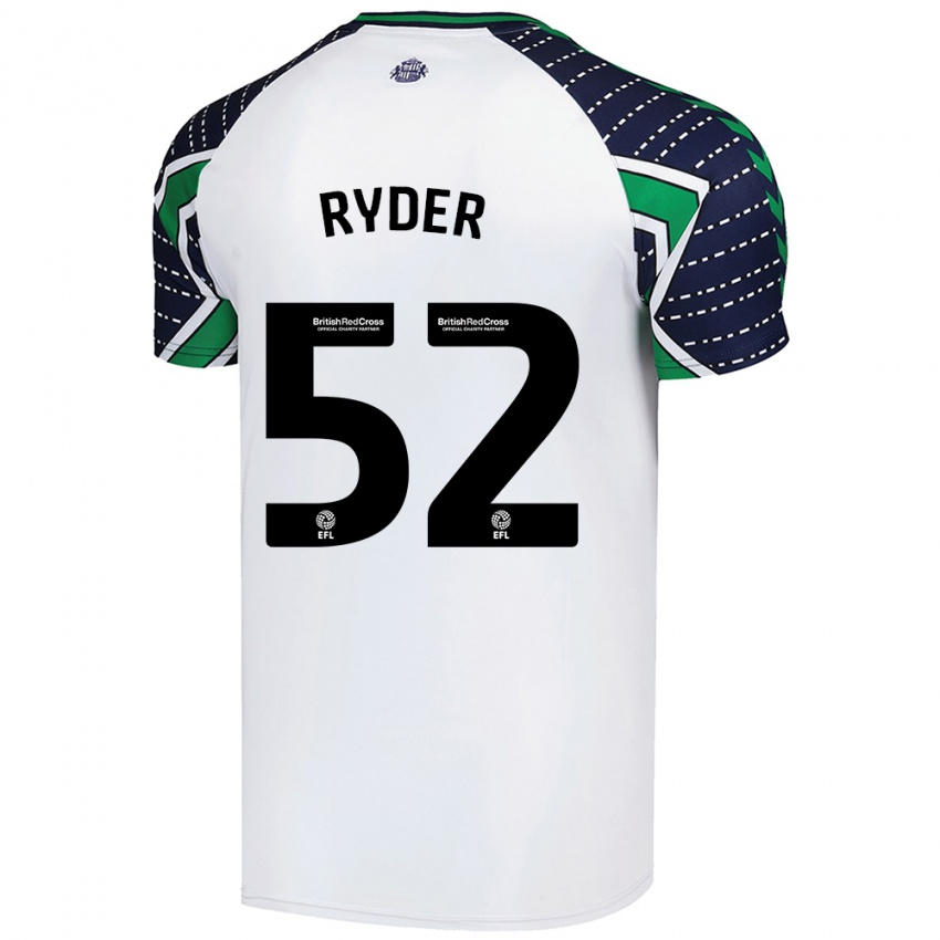 Kinderen Joe Ryder #52 Wit Uitshirt Uittenue 2024/25 T-Shirt