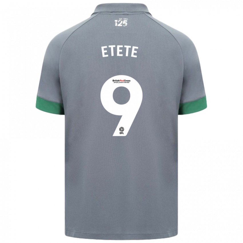 Kinderen Kion Etete #9 Donkergrijs Uitshirt Uittenue 2024/25 T-Shirt