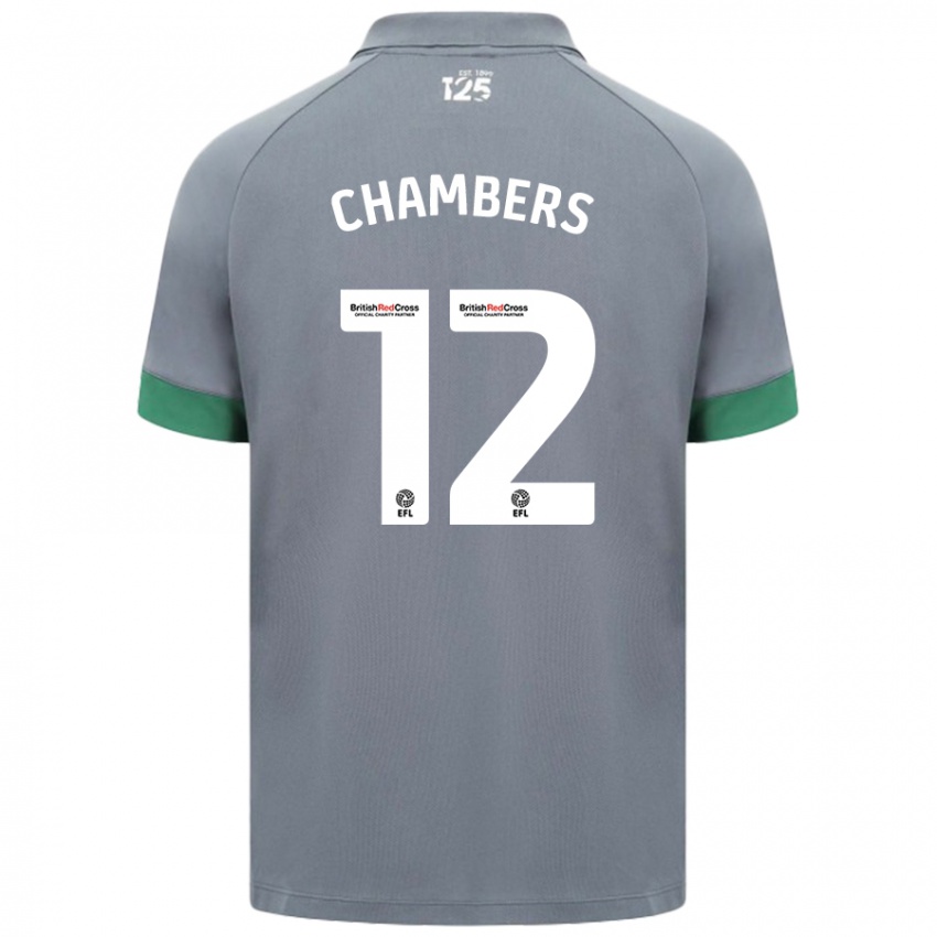 Kinderen Calum Chambers #12 Donkergrijs Uitshirt Uittenue 2024/25 T-Shirt