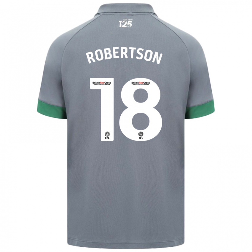 Kinderen Alex Robertson #18 Donkergrijs Uitshirt Uittenue 2024/25 T-Shirt