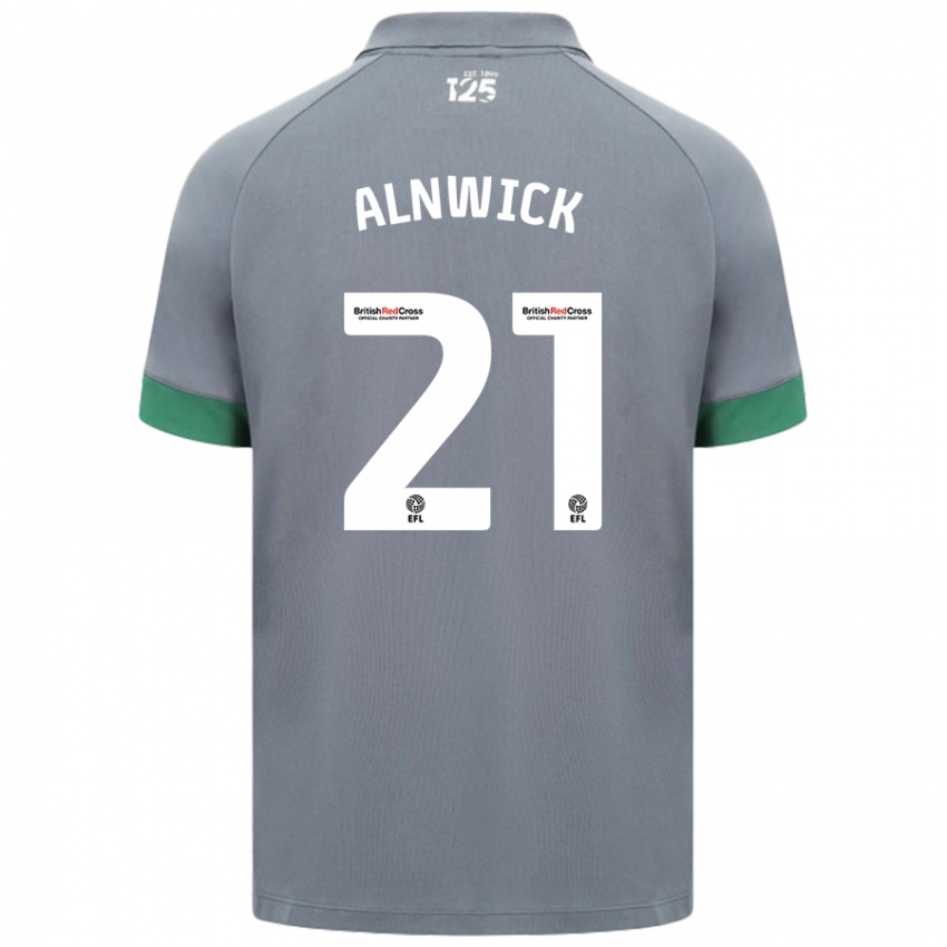 Kinderen Jak Alnwick #21 Donkergrijs Uitshirt Uittenue 2024/25 T-Shirt