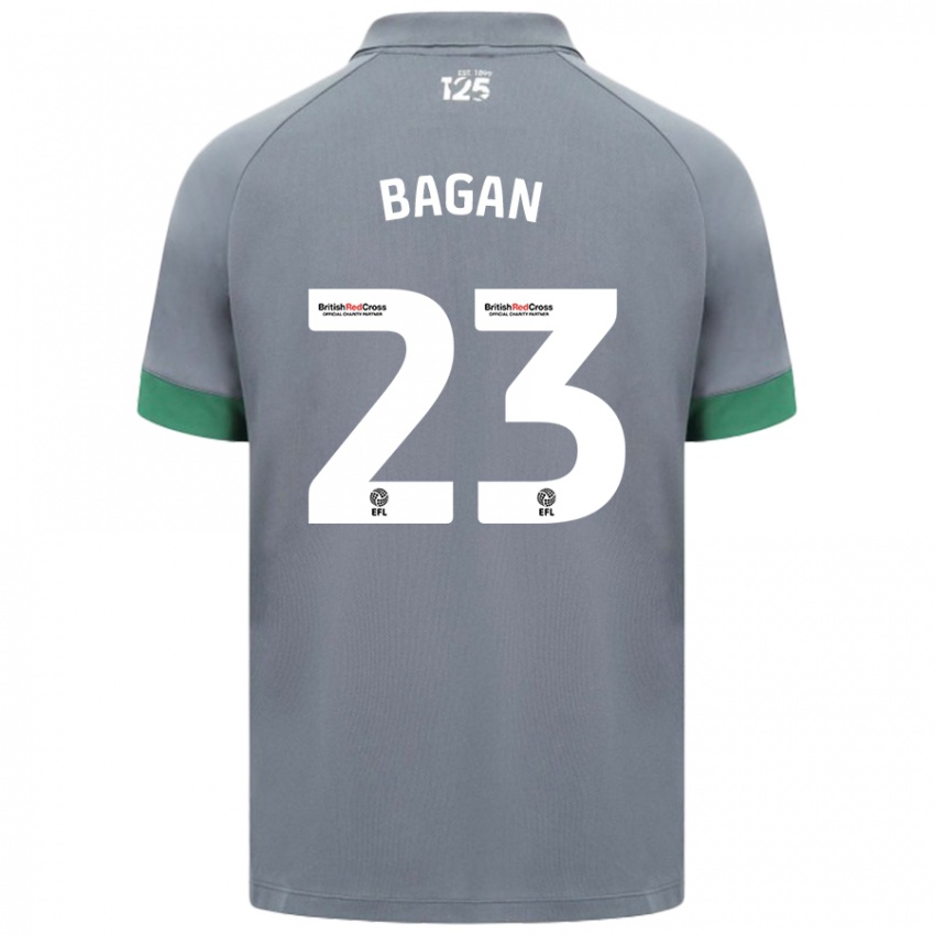 Kinderen Joel Bagan #23 Donkergrijs Uitshirt Uittenue 2024/25 T-Shirt