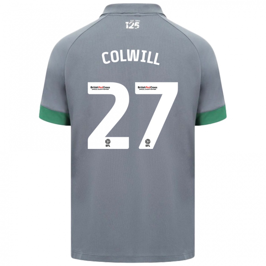 Kinderen Rubin Colwill #27 Donkergrijs Uitshirt Uittenue 2024/25 T-Shirt