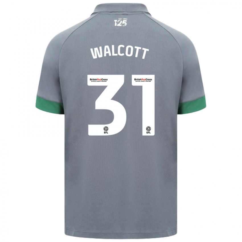 Kinderen Malachi Fagan Walcott #31 Donkergrijs Uitshirt Uittenue 2024/25 T-Shirt