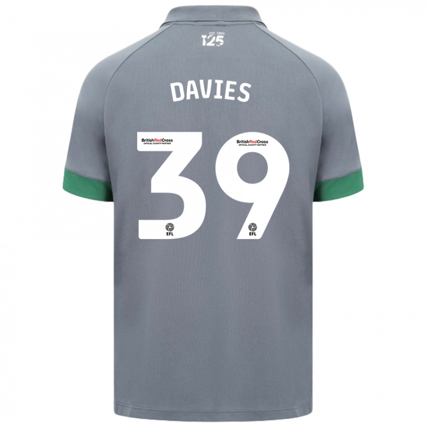 Kinderen Isaak Davies #39 Donkergrijs Uitshirt Uittenue 2024/25 T-Shirt