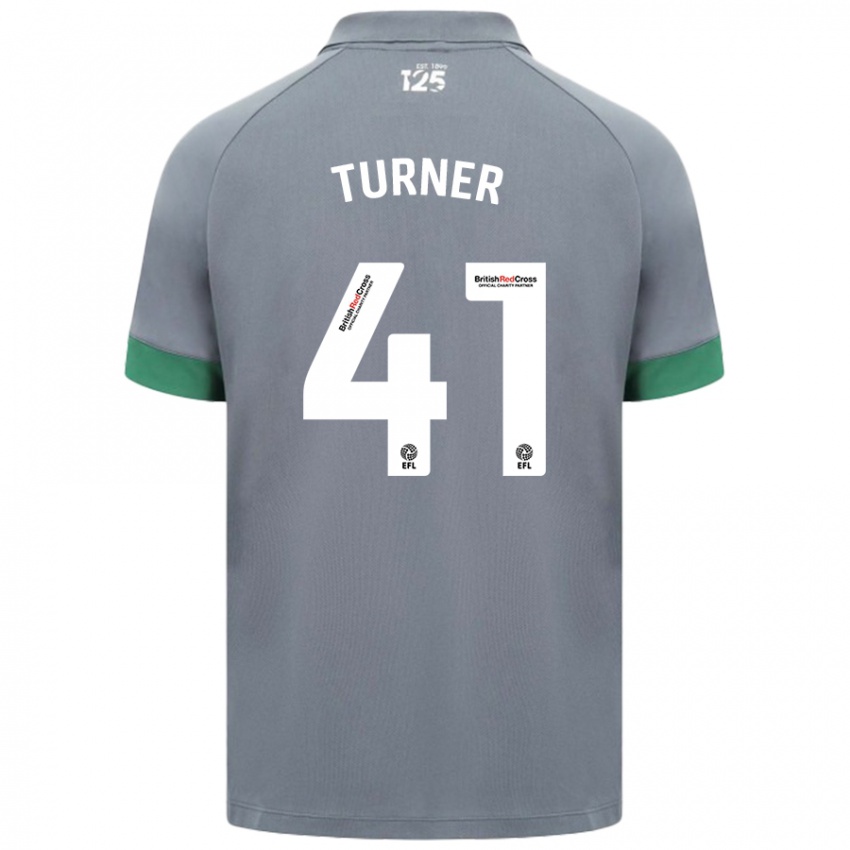 Kinderen Matthew Turner #41 Donkergrijs Uitshirt Uittenue 2024/25 T-Shirt