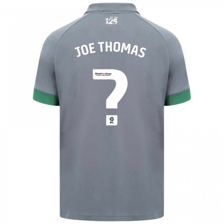 Kinderen Joe Thomas #0 Donkergrijs Uitshirt Uittenue 2024/25 T-Shirt