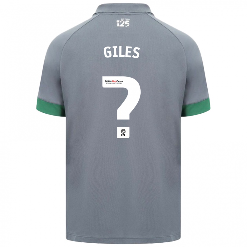 Kinderen Luey Giles #0 Donkergrijs Uitshirt Uittenue 2024/25 T-Shirt