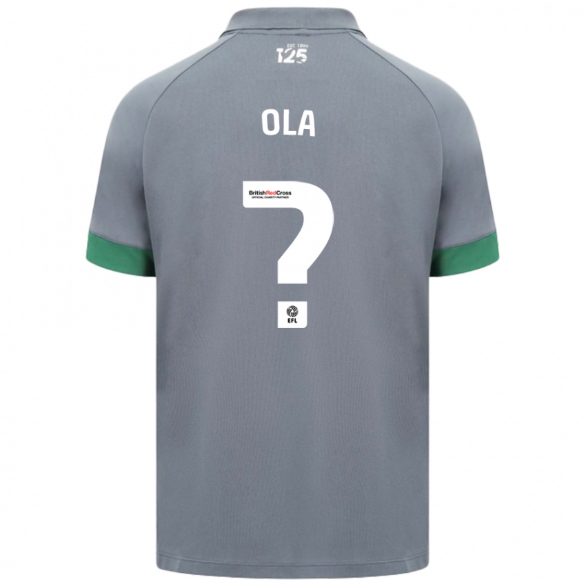 Kinderen Daniel Ola #0 Donkergrijs Uitshirt Uittenue 2024/25 T-Shirt