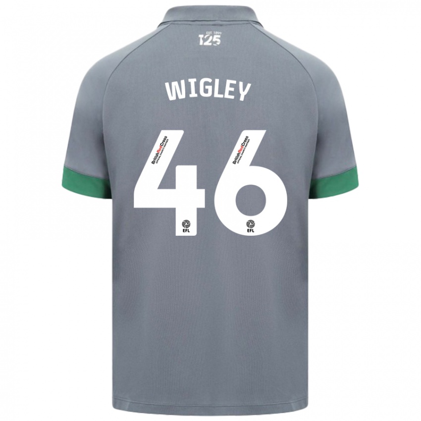 Kinderen Morgan Wigley #46 Donkergrijs Uitshirt Uittenue 2024/25 T-Shirt