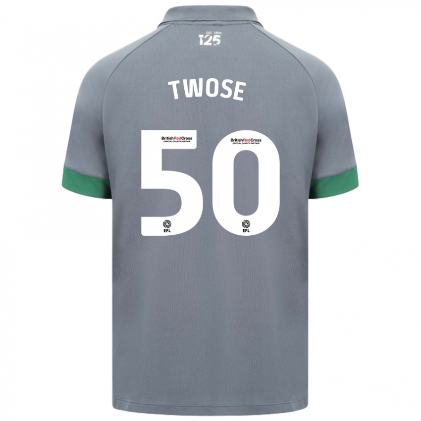 Kinderen Cody Twose #50 Donkergrijs Uitshirt Uittenue 2024/25 T-Shirt