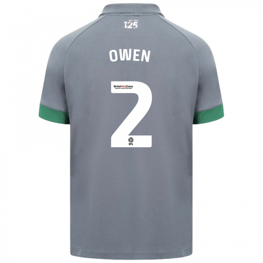 Kinderen Lisa Owen #2 Donkergrijs Uitshirt Uittenue 2024/25 T-Shirt