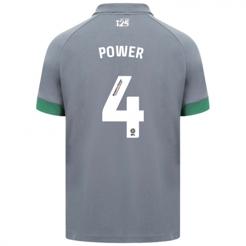 Kinderen Hannah Power #4 Donkergrijs Uitshirt Uittenue 2024/25 T-Shirt