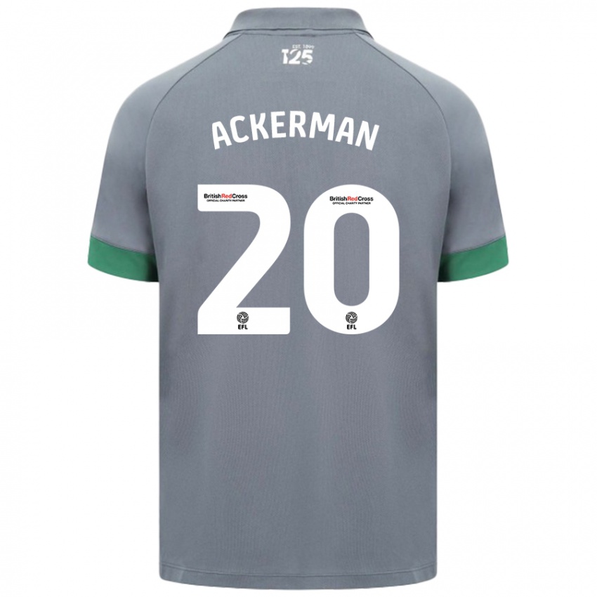 Kinderen Mali Ackerman #20 Donkergrijs Uitshirt Uittenue 2024/25 T-Shirt